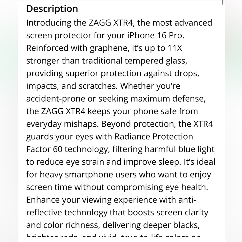 iPhone 16 Pro Invisible Screen Protector - Picture 2 of 7